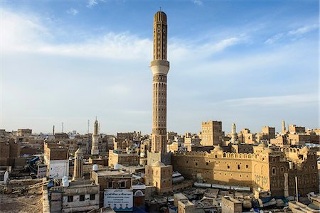 simsearch:841-06805393,k - View at sunset over the Old Town, UNESCO World Heritage Site, Sanaa, Yemen, Middle East Foto de stock - Con derechos protegidos, Código: 841-07782952