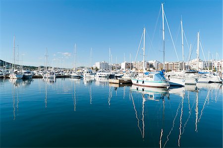 santa eulalia - View of the boats, Marina, Santa Eulalia port, Ibiza, Balearic Islands, Spain, Mediterranean, Europe Fotografie stock - Rights-Managed, Codice: 841-07782984