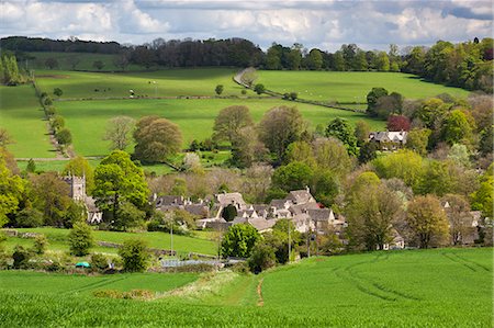 english countryside - Upper Slaughter, Cotswolds, Gloucestershire, England, United Kingdom, Europe Foto de stock - Con derechos protegidos, Código: 841-07783087