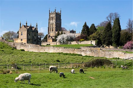 english stone wall - St James Church, Chipping Campden, Cotswolds, Gloucestershire, England, United Kingdom, Europe Stock Photo - Rights-Managed, Code: 841-07783082