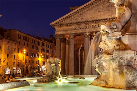 rome - Piazza della Rotonda and The Pantheon, Rome, Lazio, Italy, Europe Photographie de stock - Rights-Managed, Code: 841-07783162