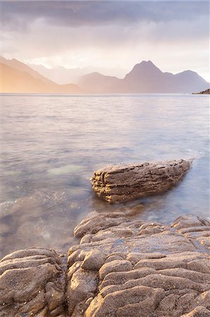 Loch Scavaig and the Cuillin Hills on the Isle of Skye, Inner Hebrides, Scotland, United Kingdom, Europe Stock Photo - Rights-Managed, Code: 841-07783178