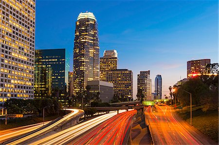 Downtown financial district of Los Angeles city, California, United States of America, North America Stock Photo - Rights-Managed, Code: 841-07783190