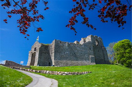 siglo xii - Oystermouth Castle, Mumbles, Gower, Wales, United Kingdom, Europe Foto de stock - Con derechos protegidos, Código: 841-07801575