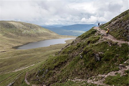 A view of Lochan Meal An T-suidhe, taken from the Mountain Track (Tourist Route), Ben Nevis, Highlands, Scotland, United Kingdom, Europe Photographie de stock - Rights-Managed, Code: 841-07813698