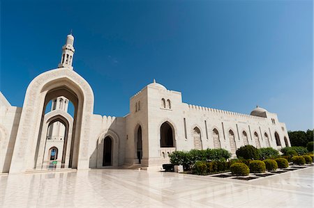 Sultan Qaboos Grand Mosque in Muscat, Oman, Middle East Stock Photo - Rights-Managed, Code: 841-07813814