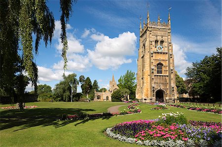 The Bell Tower and St. Lawrence's church in Abbey Park, Evesham, Worcestershire, England, United Kingdom, Europe Photographie de stock - Rights-Managed, Code: 841-07813864