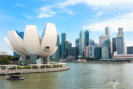 skyline singapore - Science Museum and Singapore skyline, Singapore, Southeast Asia, Asia Stock Photo - Rights-Managed, Code: 841-07913679