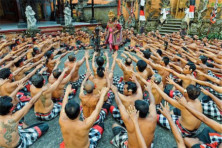 Performance of the Balinese Kecak dance, Ubud, Bali, Indonesia, Southeast Asia, Asia Foto de stock - Con derechos protegidos, Código: 841-07913696