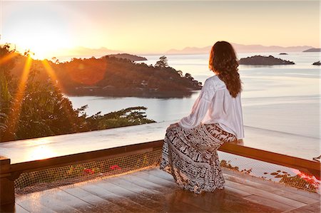 simsearch:841-05796387,k - A guest sitting at the Angatu Guest House, Paraty, Rio de Janeiro State, Brazil, South America Stock Photo - Rights-Managed, Code: 841-07913770