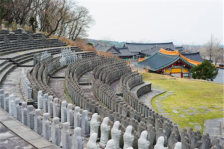 south korea - Statues, Gwaneumsa Buddhist Temple, Jeju Island, South Korea, Asia Stock Photo - Rights-Managed, Code: 841-07913816