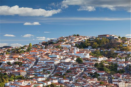 View of Diamantina, UNESCO World Heritage Site, Minas Gerais, Brazil, South America Photographie de stock - Rights-Managed, Code: 841-07913886