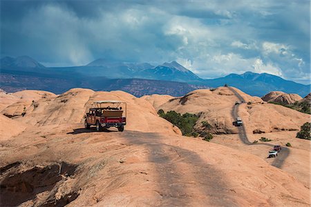 Hummer driving on the Slickrock trail. Moab, Utah, United States of America, North America Stockbilder - Lizenzpflichtiges, Bildnummer: 841-07913939