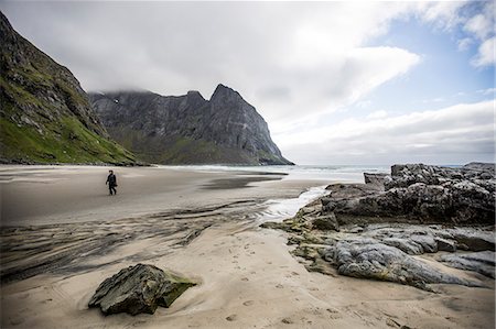 simsearch:841-08101853,k - Kvalvika beach, Lofoten Islands, Norway, Scandinavia, Europe Foto de stock - Con derechos protegidos, Código: 841-07913951