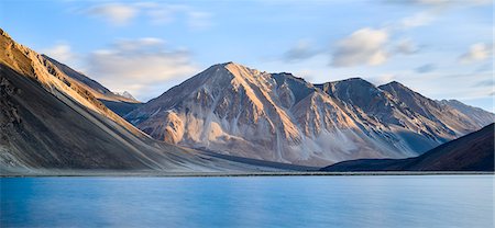 First light on the mountains flanking the lake of Tso Pangong, Ladakh, India, Asia Stock Photo - Rights-Managed, Code: 841-07913981