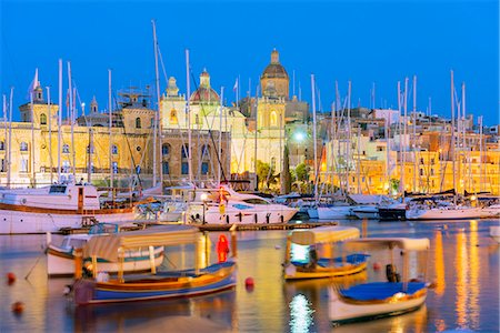 Grand Harbour Marina, Vittoriosa (Birgu), The Three Cities, Malta, Mediterranean, Europe Stockbilder - Lizenzpflichtiges, Bildnummer: 841-08031416