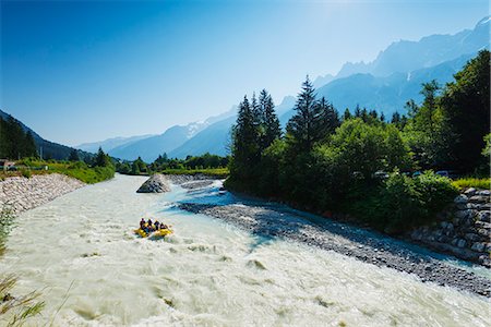 simsearch:841-07202440,k - River rafting below Mont Blanc, Chamonix Valley, Rhone Alps, Haute Savoie, France, Europe Photographie de stock - Rights-Managed, Code: 841-08031419