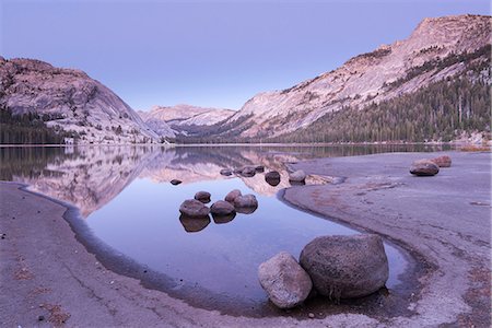 Twilight at Tioga Lake, Yosemite National Park, UNESCO World Heritage Site, California, United States of America, North America Stock Photo - Rights-Managed, Code: 841-08031475