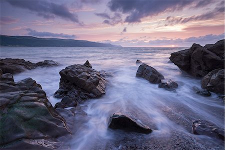 exmoor national park - Sunset over Porlock Bay, Exmoor National Park, Somerset, England, United Kingdom, Europe Foto de stock - Con derechos protegidos, Código: 841-08031511