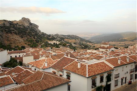 View over Grazalema village at Parque Natural Sierra de Grazalema, Andalucia, Spain, Europe Stock Photo - Rights-Managed, Code: 841-08059560