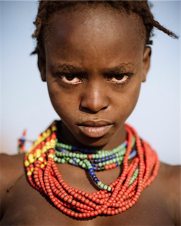 ethiopia girl - Portrait of Guortale, Dassanech Tribe, Salany Village, Omorate, Omo Valley, Ethiopia, Africa Stock Photo - Rights-Managed, Code: 841-08059653