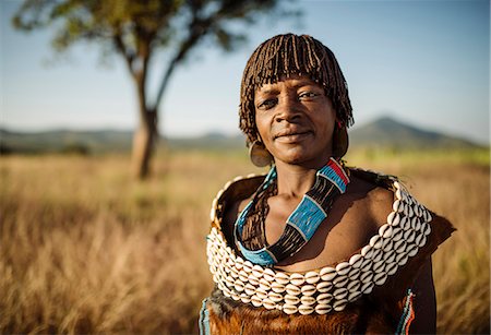 Portrait of Burui, Banna Tribe, Gargew Village, Omo Valley, Ethiopia, Africa Stockbilder - Lizenzpflichtiges, Bildnummer: 841-08059668