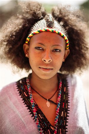 ethiopie - Portrait of Brtukan, Lalibela, Ethiopia, Africa Photographie de stock - Rights-Managed, Code: 841-08059672