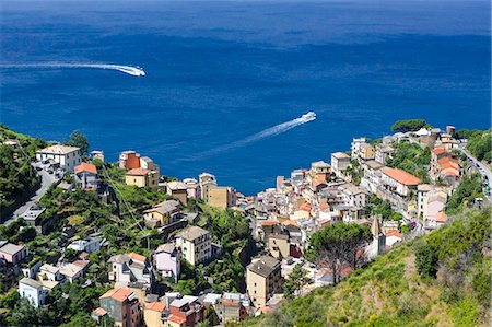 Clifftop village of Riomaggiore, Cinque Terre, UNESCO World Heritage Site, Liguria, Italy, Europe Stock Photo - Rights-Managed, Code: 841-08101917