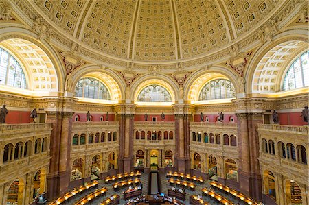 regierungsgebäude - The Great Hall in the Thomas Jefferson Building, Library of Congress, Washington DC, United States of America, North America Stockbilder - Lizenzpflichtiges, Bildnummer: 841-08101928