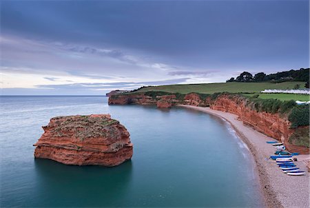 Ladram Bay on the Jurassic Coast, UNESCO World Heritage Site, Devon, England, United Kingdom, Europe Photographie de stock - Rights-Managed, Code: 841-08101985