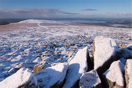 simsearch:841-08101988,k - Walkers in winter on snow covered moorland near Sharpitor, Dartmoor National Park, Devon, England, United Kingdom, Europe Stock Photo - Rights-Managed, Code: 841-08102048