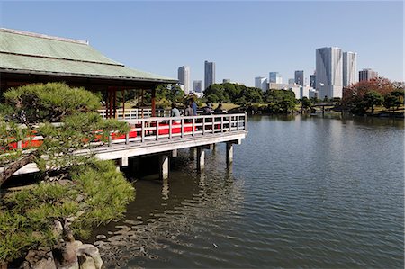 Nakajima Teahouse, Hamarikyu Gardens, Chuo, Tokyo, Japan, Asia Stock Photo - Rights-Managed, Code: 841-08102235