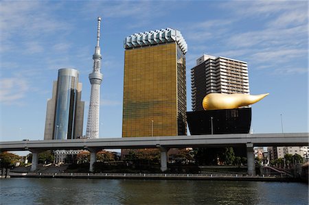 panorama de la ciudad - Skytree Tower and modern architecture, Sumida, Tokyo, Japan, Asia Foto de stock - Con derechos protegidos, Código: 841-08102236