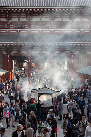 people walking a old lady - Senso-ji, ancient Buddhist temple, Asakusa, Tokyo, Japan, Asia Stock Photo - Rights-Managed, Code: 841-08102237