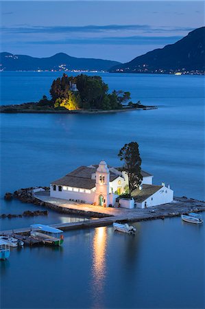 simsearch:841-08149586,k - Famous monastery convent of Panagia Vlahernon off Kanoni Peninsula in Kerkyra, Corfu, Ionian Islands, Greek Islands, Greece, Europe Photographie de stock - Rights-Managed, Code: 841-08149595