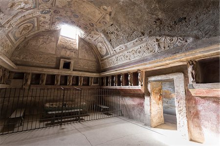 Forum Baths detail, Roman ruins of Pompeii, UNESCO World Heritage Site, Campania, Italy, Europe Stock Photo - Rights-Managed, Code: 841-08149608