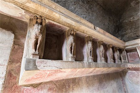 romano - Forum Baths detail, Roman ruins of Pompeii, UNESCO World Heritage Site, Campania, Italy, Europe Foto de stock - Con derechos protegidos, Código: 841-08149609