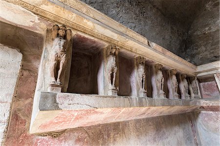 pompeii - Forum Baths detail, Roman ruins of Pompeii, UNESCO World Heritage Site, Campania, Italy, Europe Stock Photo - Rights-Managed, Code: 841-08149609