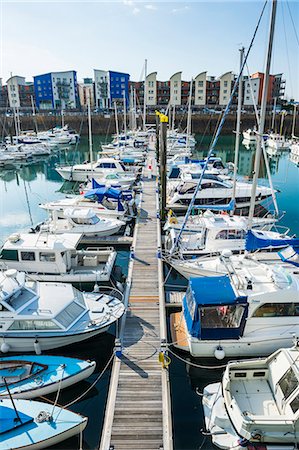 Sport boat harbour, St. Helier, Jersey, Channel Islands, United Kingdom, Europe Stock Photo - Rights-Managed, Code: 841-08149619