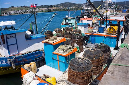 Tthe fishing harbour of Ancud, Island of Chiloe, Chile, South America Fotografie stock - Rights-Managed, Codice: 841-08149621