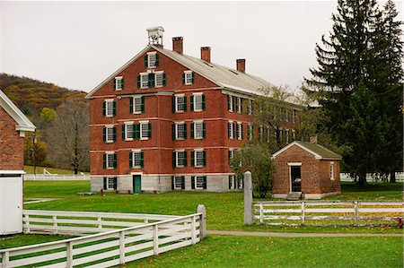 dorf - Hancock Shaker Village, Pittsfield, The Berkshires, Massachusetts, New England, United States of America, North America Stockbilder - Lizenzpflichtiges, Bildnummer: 841-08149634