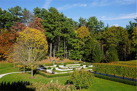 The grounds of The Mount, Edith Wharton's home, Lenox, The Berkshires, Massachusetts, New England, United States of America, North America Foto de stock - Con derechos protegidos, Código: 841-08149638