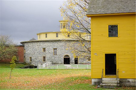 shaker - Round barn, Hancock Shaker Village, Pittsfield, The Berkshires, Massachusetts, New England, United States of America, North America Stock Photo - Rights-Managed, Code: 841-08149630