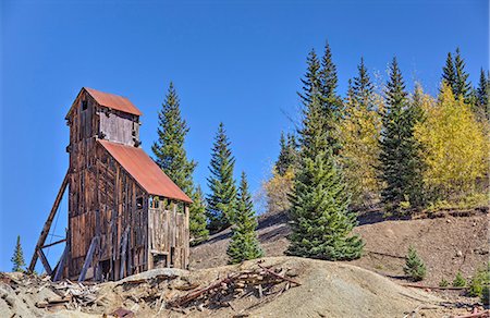 Yankee Girl Silver and Gold Mine, Ouray, Colorado, United States of America, North America Photographie de stock - Rights-Managed, Code: 841-08149653