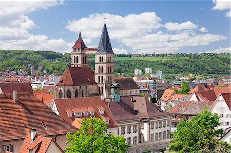 simsearch:6119-07734963,k - Old Town with St. Dionysius church (Stadtkirche St. Dionys), Esslingen (Esslingen-am-Neckar), Baden-Wurttemberg, Germany, Europe Photographie de stock - Rights-Managed, Code: 841-08211466