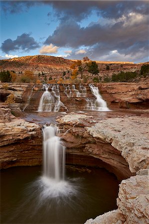 simsearch:841-09256689,k - Secret Falls in the fall, Washington County, Utah, United States of America, North America Photographie de stock - Rights-Managed, Code: 841-08211633