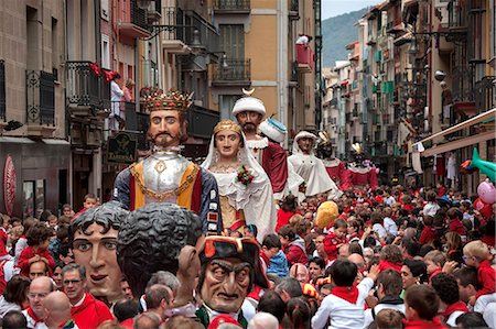 Festival of San Fermin, Pamplona, Navarra, Spain, Europe Foto de stock - Con derechos protegidos, Código: 841-08211661