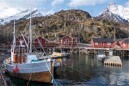 Nusfjord, Lofoten Islands, Nordland, Arctic, Norway, Scandinavia, Europe Stock Photo - Rights-Managed, Code: 841-08244088