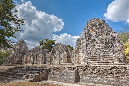 simsearch:841-08244248,k - Structure I, Chicanna, Mayan archaeological site, mixture of Chenes and Rio Bec styles, Late Classic Period, Campeche, Mexico, North America Photographie de stock - Rights-Managed, Code: 841-08244212