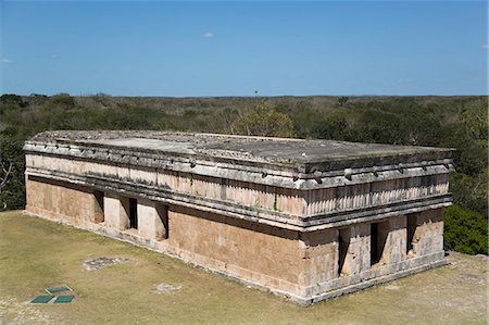 simsearch:841-08244250,k - House of Turtles, Uxmal Mayan archaeological site, UNESCO World Heritage Site, Yucatan, Mexico, North America Photographie de stock - Rights-Managed, Code: 841-08244261